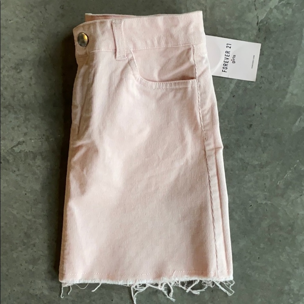 Forever 21 Girls pink corduroy skirt - Picture 3 of 3